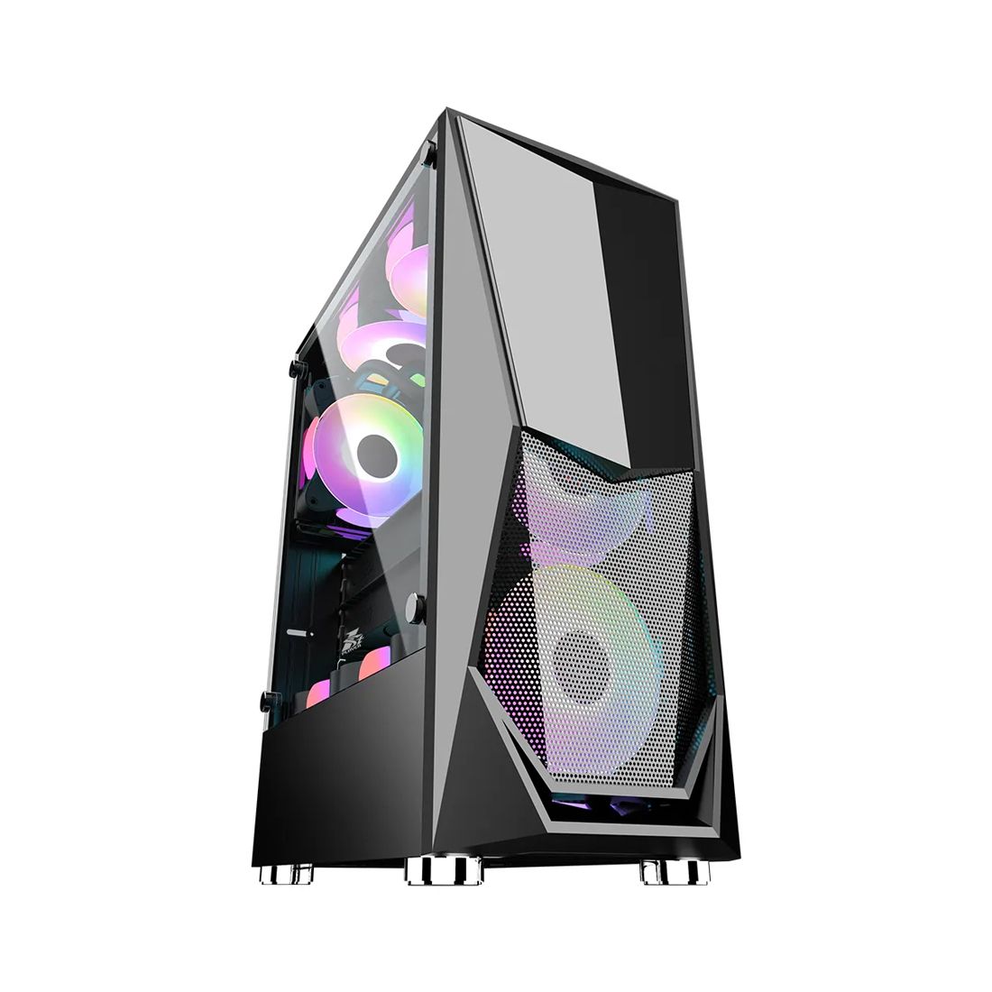 Компьютерный корпус 1STPLAYER DK-3-BK-1F5M-2F5S Mid-Tower