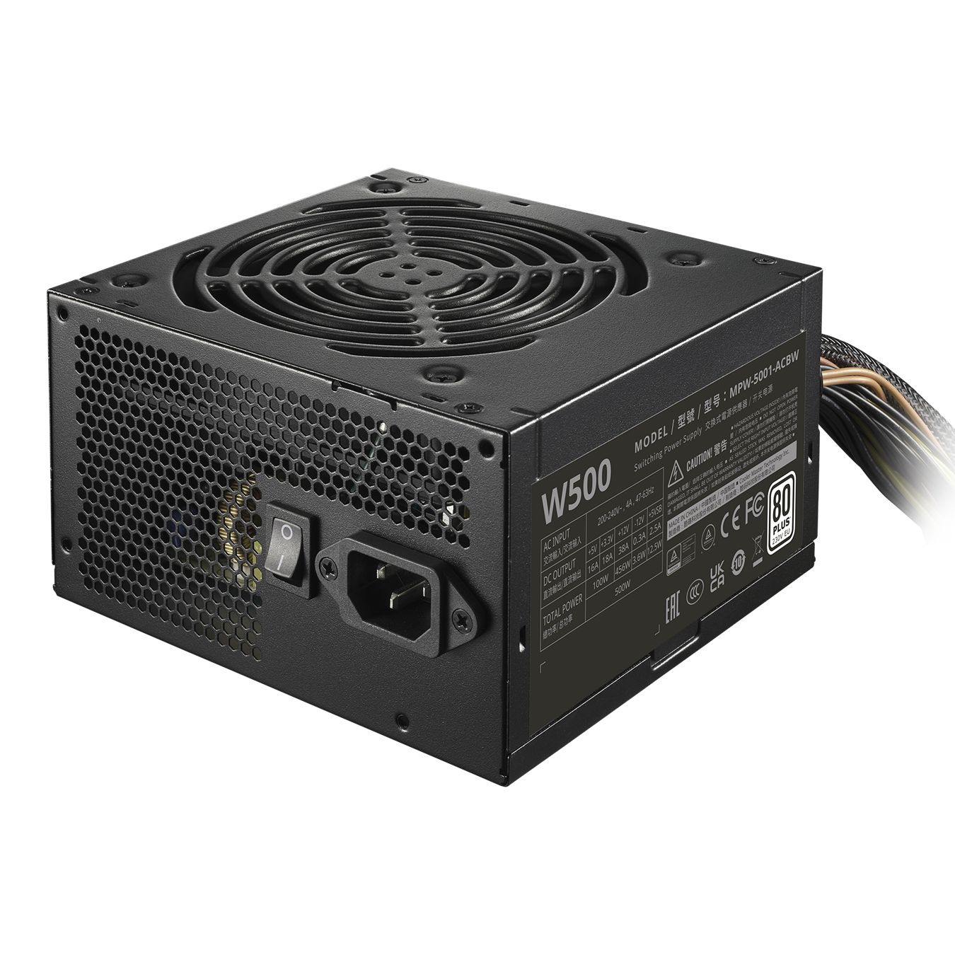 Блок питания CoolerMaster Elite NEX W500 230V Active PFC КПД > 85% MPW-5001-ACBW-BEU