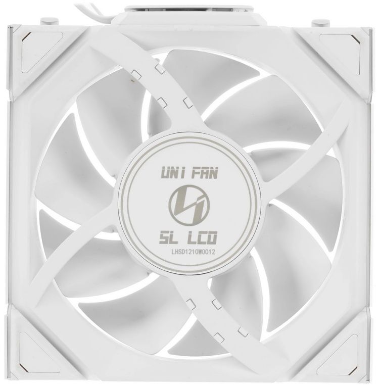 Кулер Lian Li UNI FAN SL WIRELESS LCD 120 White (G99.12SLLCD1W1W.00)
