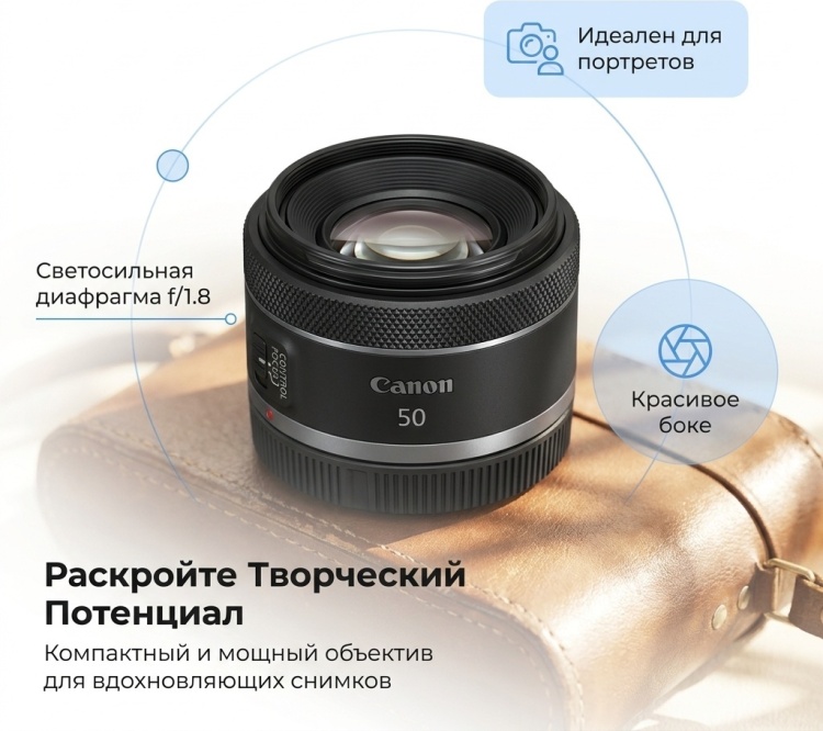 Canon RF 50mm f / 1.8 STM