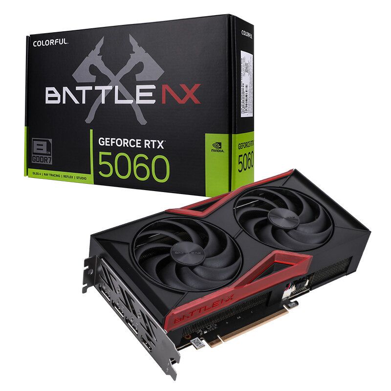 Видеокарта Colorful GeForce RTX 5060 Battle AX DUO 8GB-V (GF RTX 5060 B AX DUO 8GB-V)