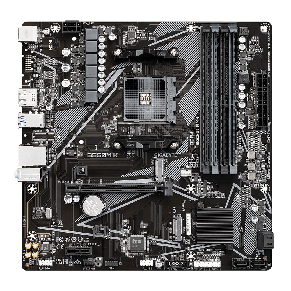 Материнская плата Gigabyte GA-B550M-K DDR4