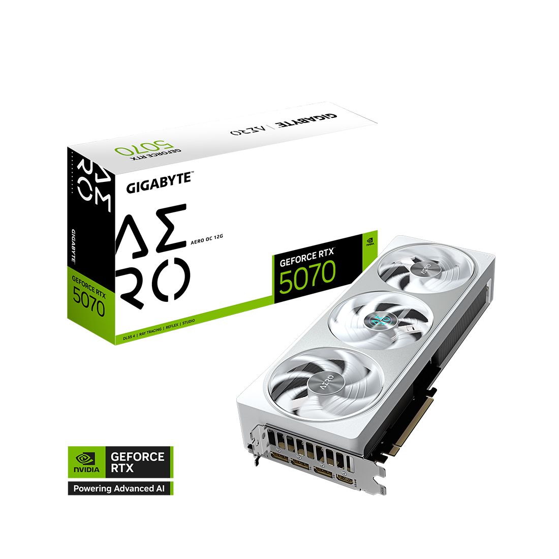 Видеокарта Gigabyte RTX 5070 Aero OC 12GB (GV-N5070AERO OC-12GD)