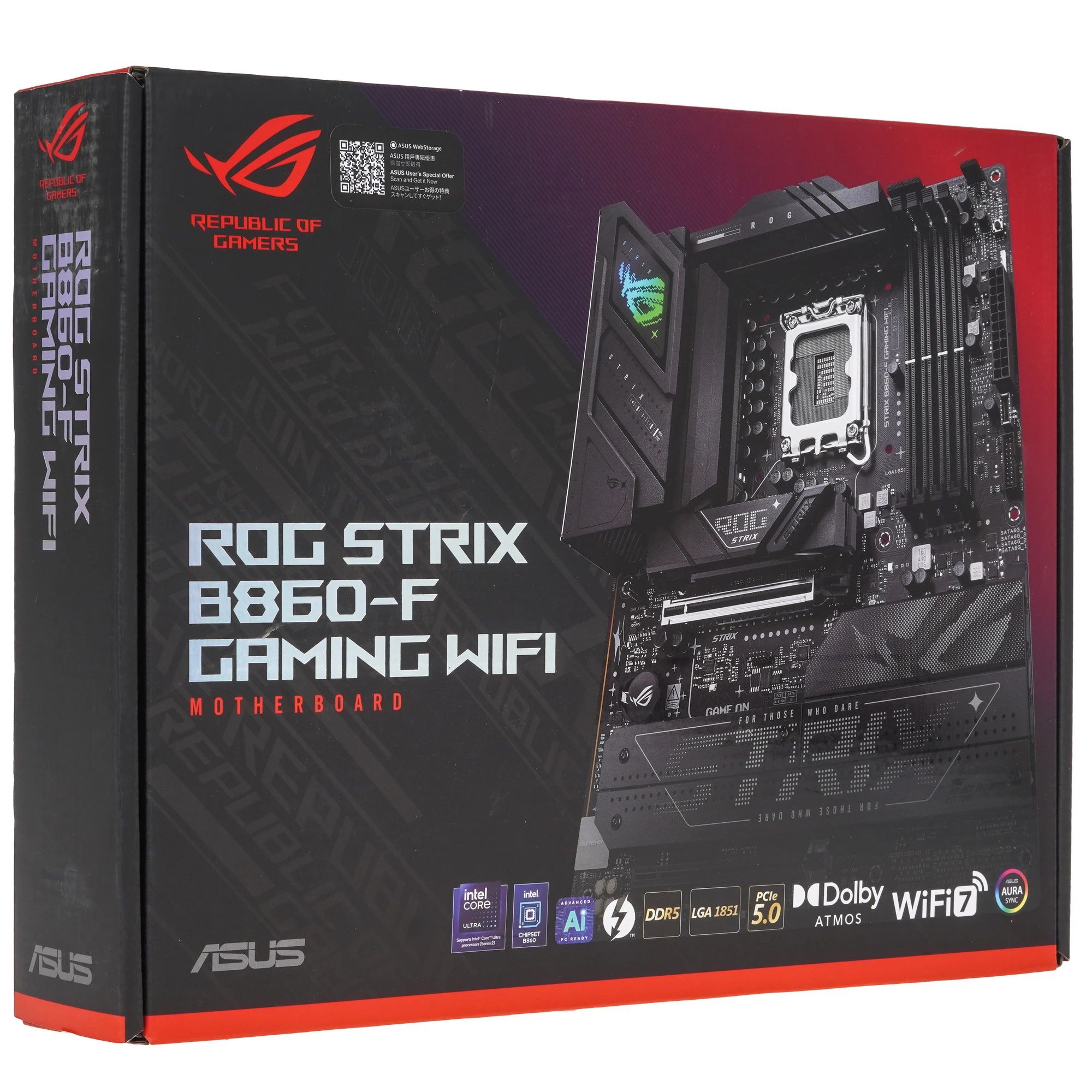 Материнская плата Asus ROG STRIX B860-F GAMING WIFI DDR5