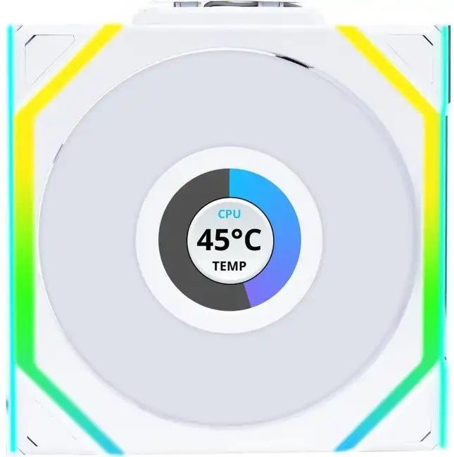 Кулер Lian Li UNI FAN SL WIRELESS LCD 120 White (G99.12SLLCD1W1W.00)