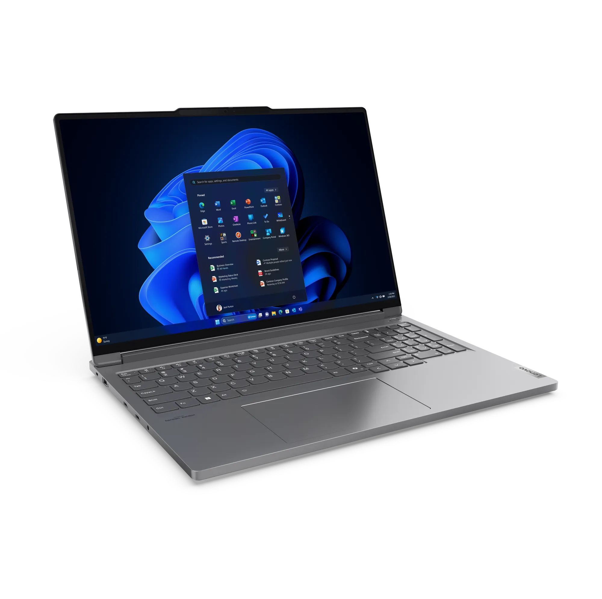 Ноутбук Lenovo 21N5001URU ThinkBook 16p G5 IRX 16" WQXGA(2560x1600) IPS/Intel Core i7-14650HX up to 5.2GHz (P), 3.7GHz (E) (16Cores)/16GB/512GB/NVIDIA GeForce RTX4060 8GB/Wi-Fi 6E/BT5.3/IR & 1080p