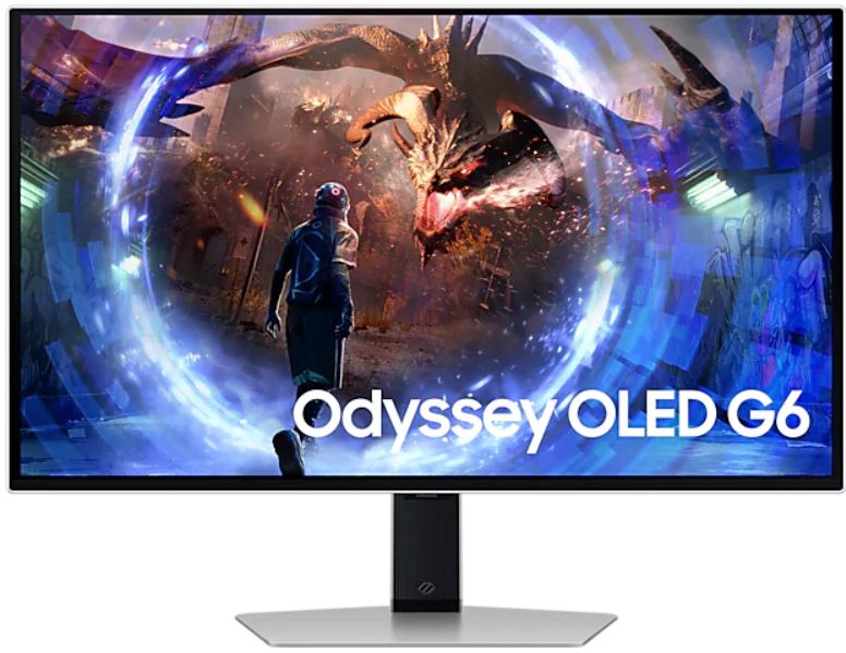 Монитор 27 SAMSUNG LS27DG600SIXCI, OLED, 2560x1440 360Hz 0,03мс 250кд м2 1млн:1 2xHDMI 1xDP 2xUSB