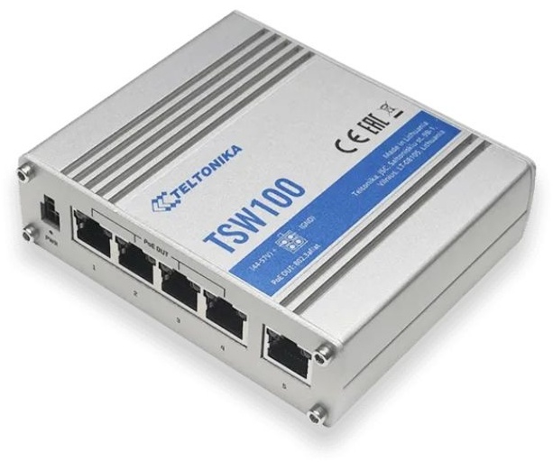Коммутатор TELTONIKA TSW100 (TSW100000000) серый
