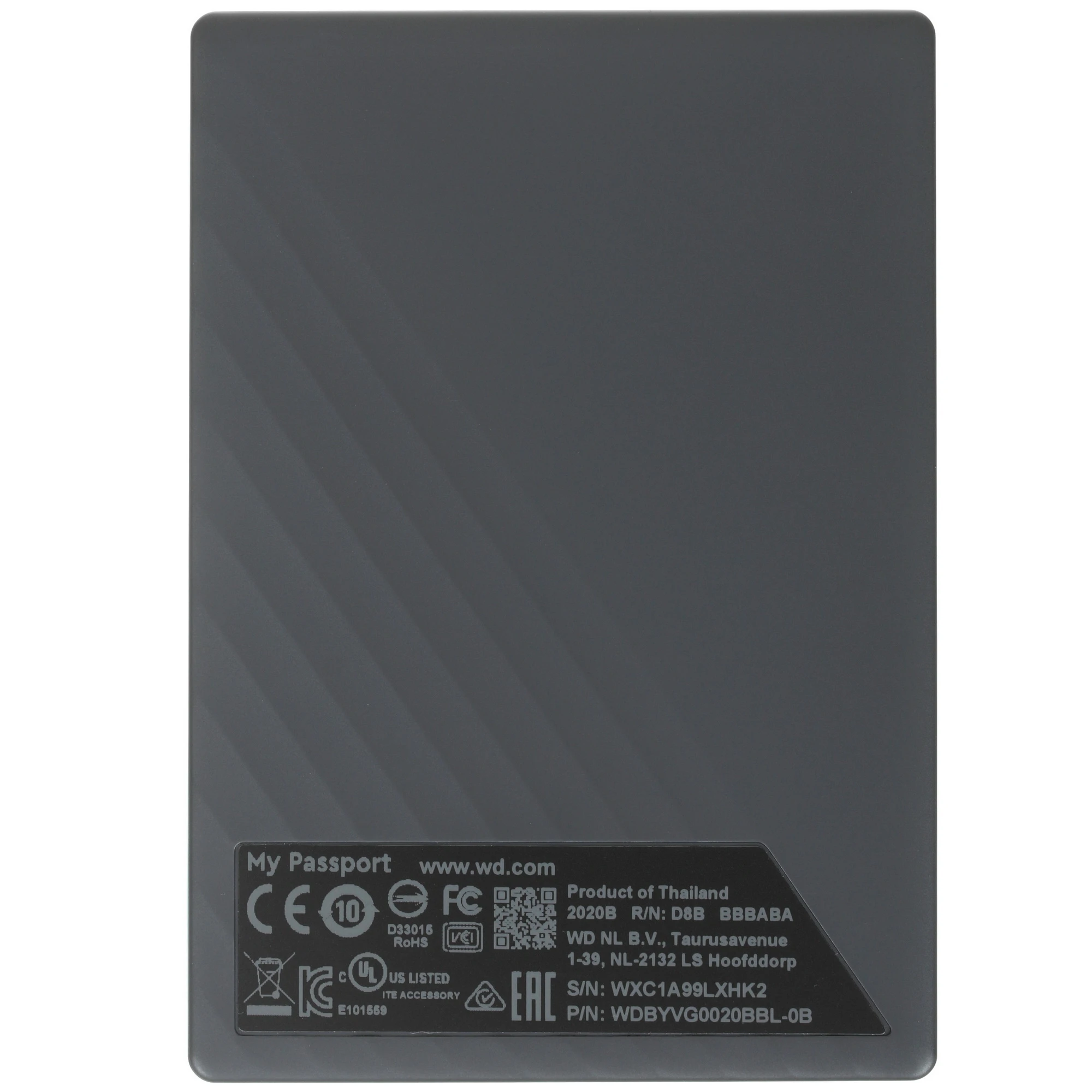 Western Digital My Passport WDBYVG0020BBL-WESN 2000 ГБ