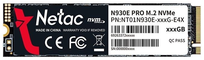 SSD накопитель Netac NT01N930E-256G-E4X