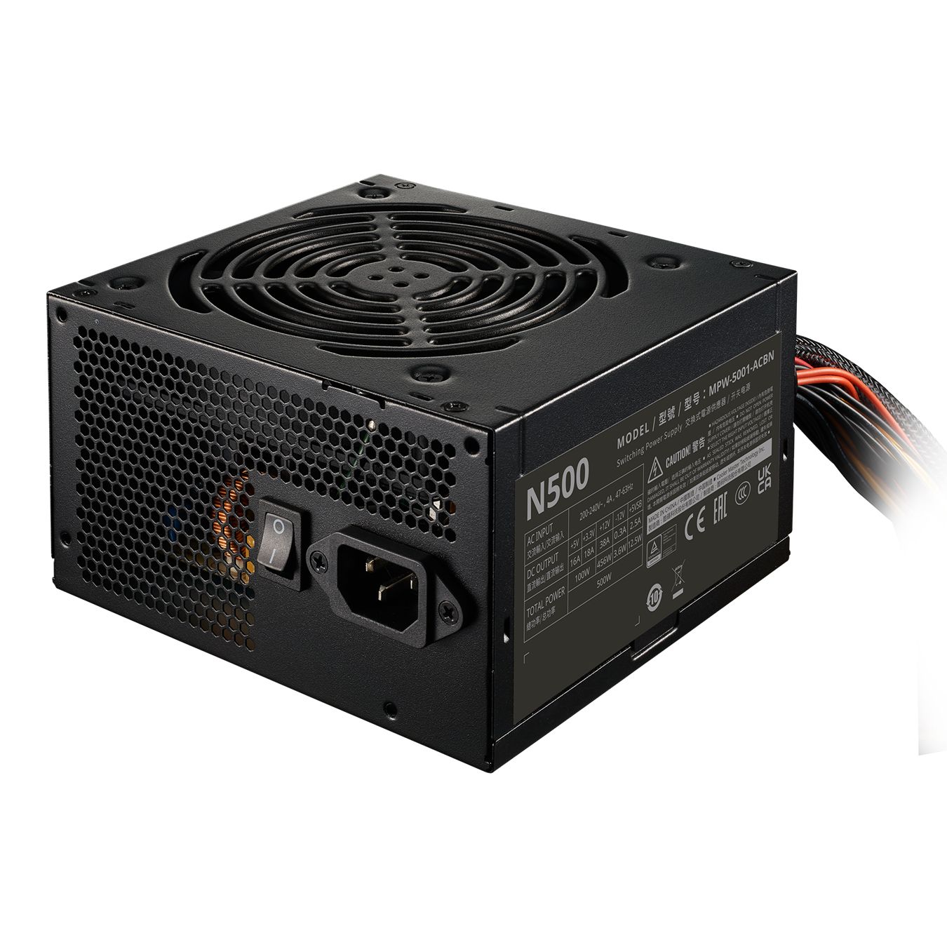 Блок питания CoolerMaster Elite NEX N500 230V Active PFC КПД > 75% MPW-5001-ACBN-BEU
