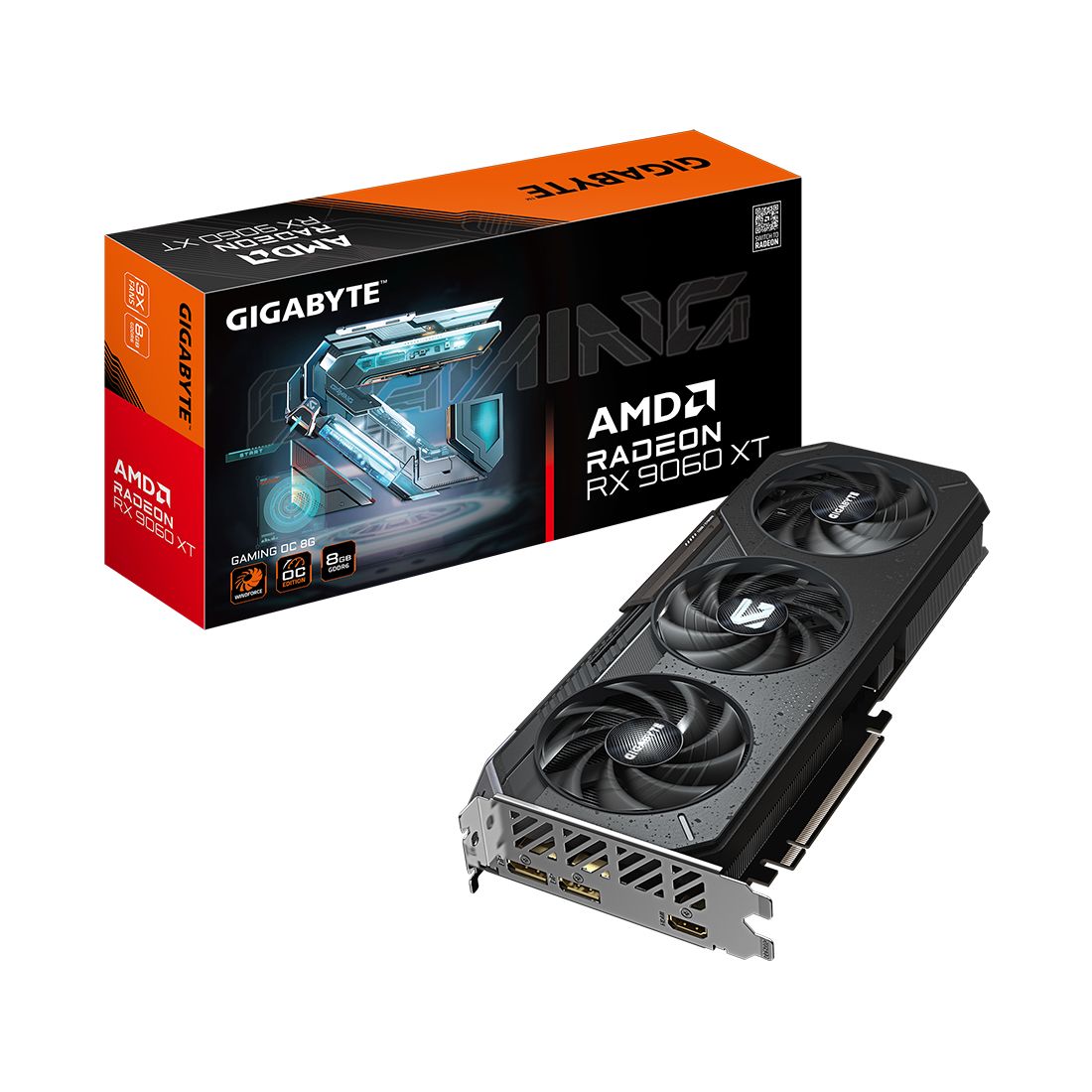 Видеокарта Gigabyte Radeon RX 9060 XT GAMING OC 8G (GV-R9060XTGAMING OC-8GD)